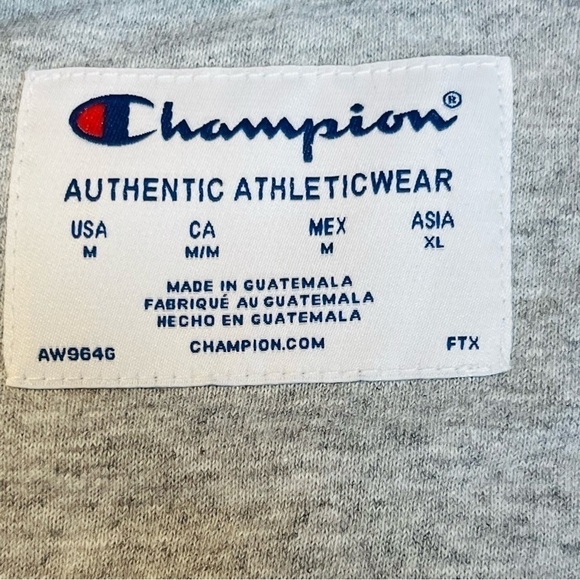 Champion  Powerblend Classic sweatshirt grey crewneck Style GF567 Size M - Picture 8 of 15